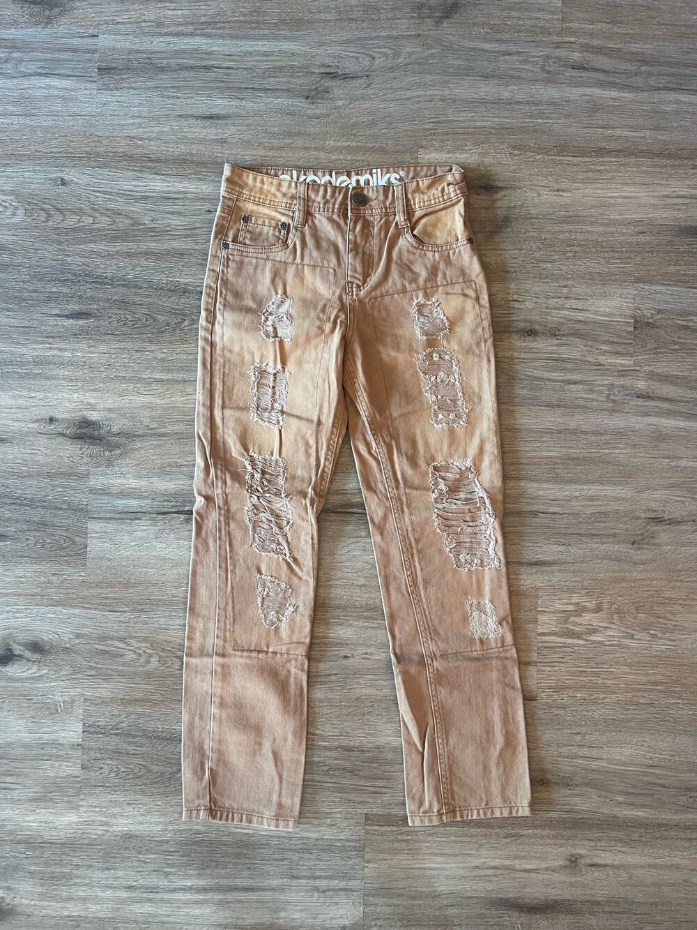 Akademiks Distressed Brown Jeans Size 12